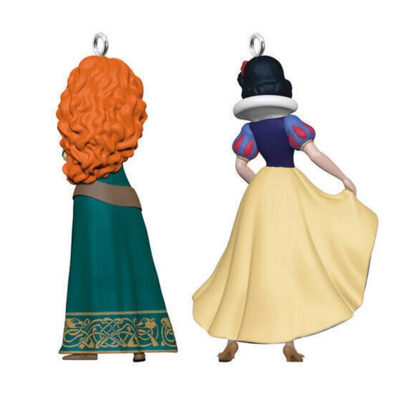 2024 Hallmark Ornament Mini Disney Princess Merida and Snow White Ornaments NIB - Picture 11 of 11